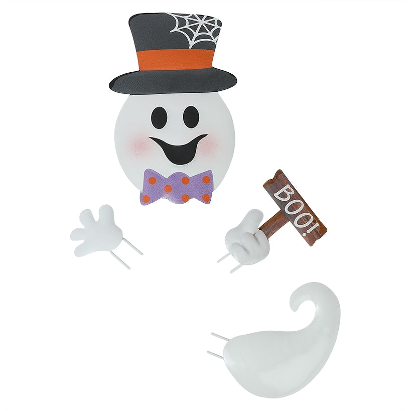 Pumpkin Decorating Kits Metal In Cat Ghost Bird Or Skeleton Characters