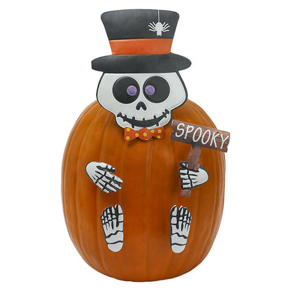 Pumpkin Decorating Kits Metal In Cat Ghost Bird Or Skeleton Characters