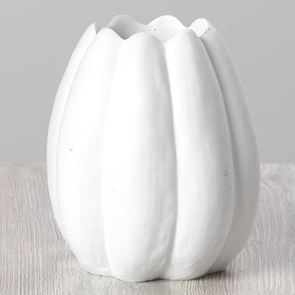White Pumpkin Planter