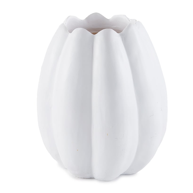 White Pumpkin Planter