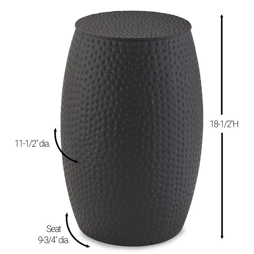 Hammered Metal Accent Stools