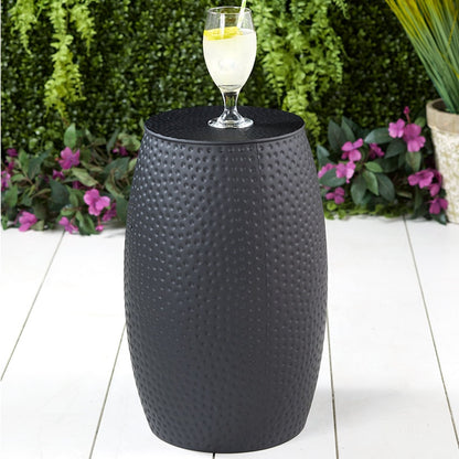 Hammered Metal Accent Stools