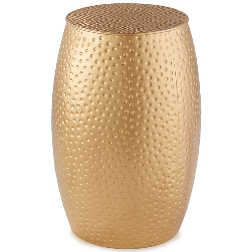 Hammered Metal Accent Stools