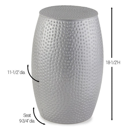 Hammered Metal Accent Stools