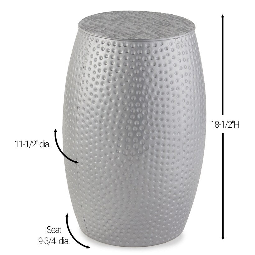 Hammered Metal Accent Stools