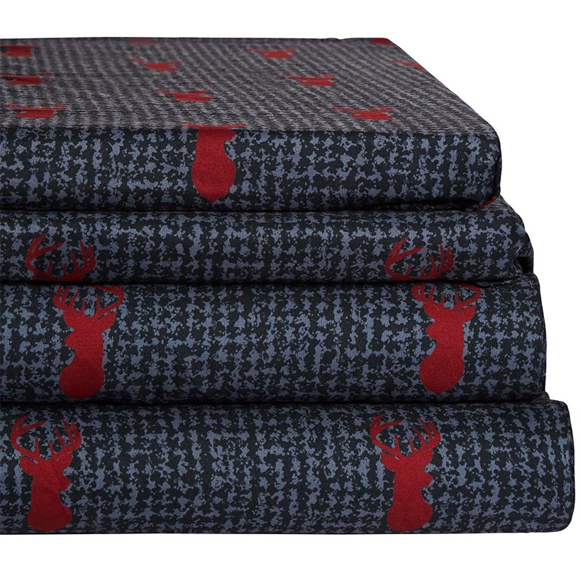 Liam Plaid King Comforter Set with Deer#select-item_king
