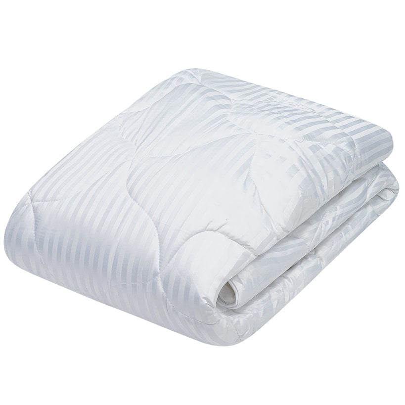 Satin Stripe 200TC Mattress Topper