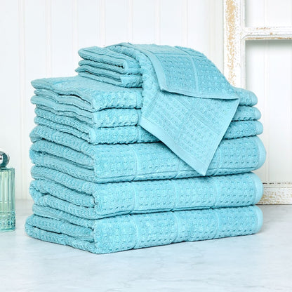 Quick Dry 100% Cotton Bath Towels, 6 Piece Set