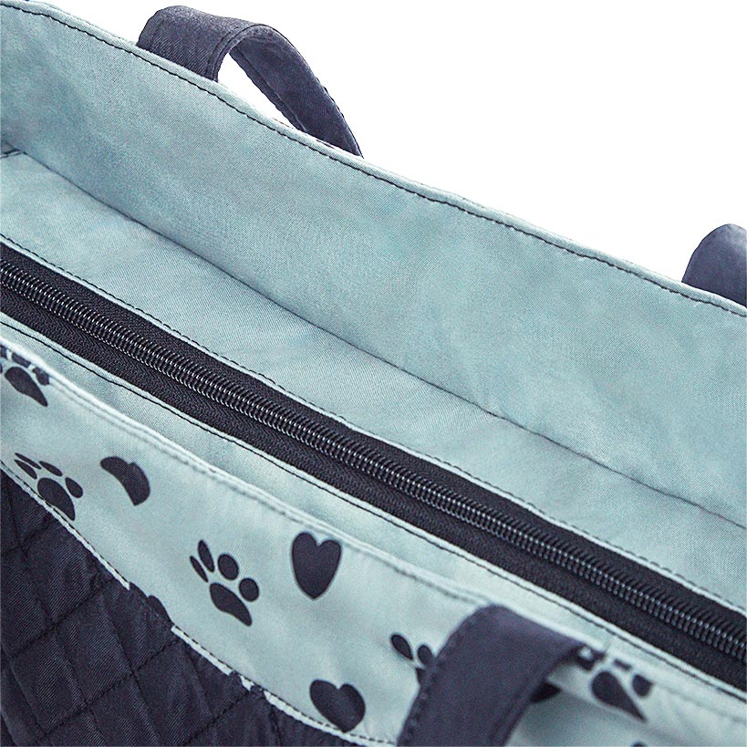 Quilted Tote Dog or Paw Print#select-tote_cat