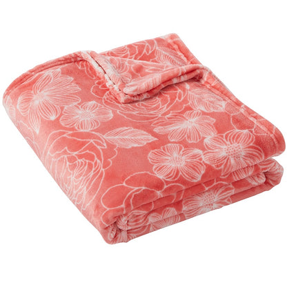 Spring Patterned Plush Printed Throws