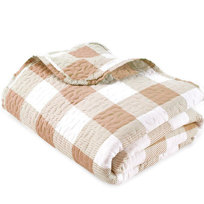 Buffalo Check Quilted Bedspread