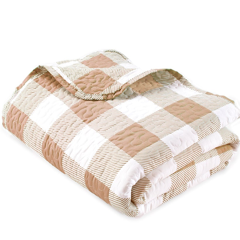 Buffalo Check Quilted Bedspread