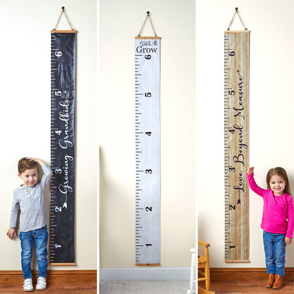 Growth Chart Hanging Wall Ruler Decor with Sentiment