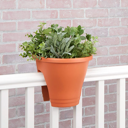 Planter for Rail Terracotta Gray or Green