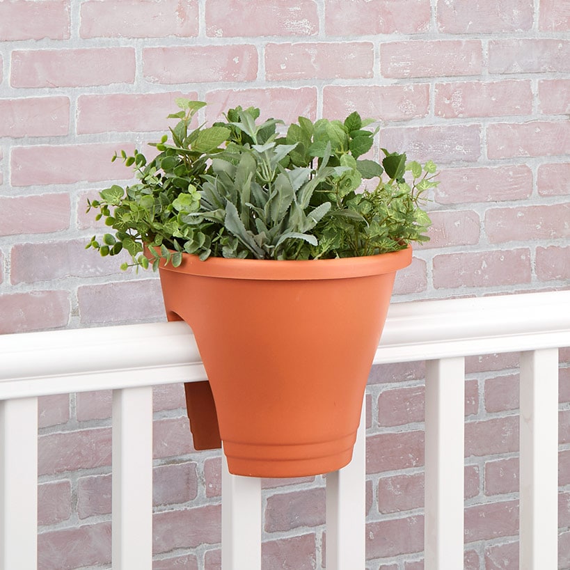 Planter for Rail Terracotta Gray or Green#select-color_terracotta