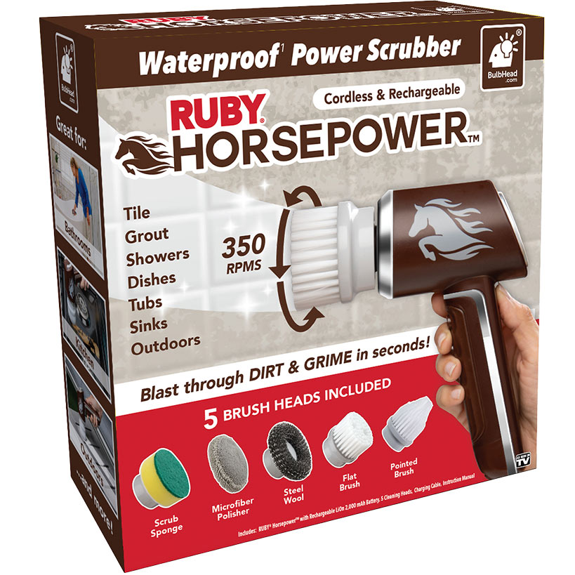 Ruby® Horsepower™ Handheld Cordless Rechargeable Power Scrubber