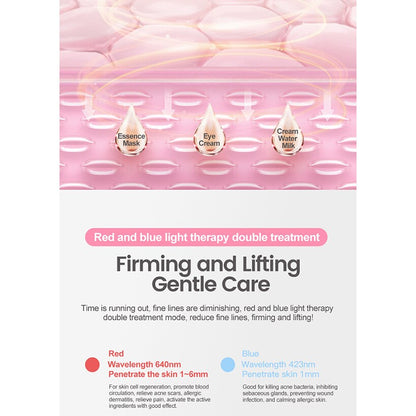 Prospera Hot Compress Red and Blue Light Cleansing Massager