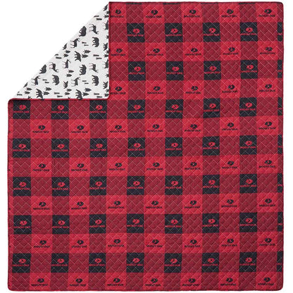 Mossy Oak Red Buffalo Logo Quilt Ensemble