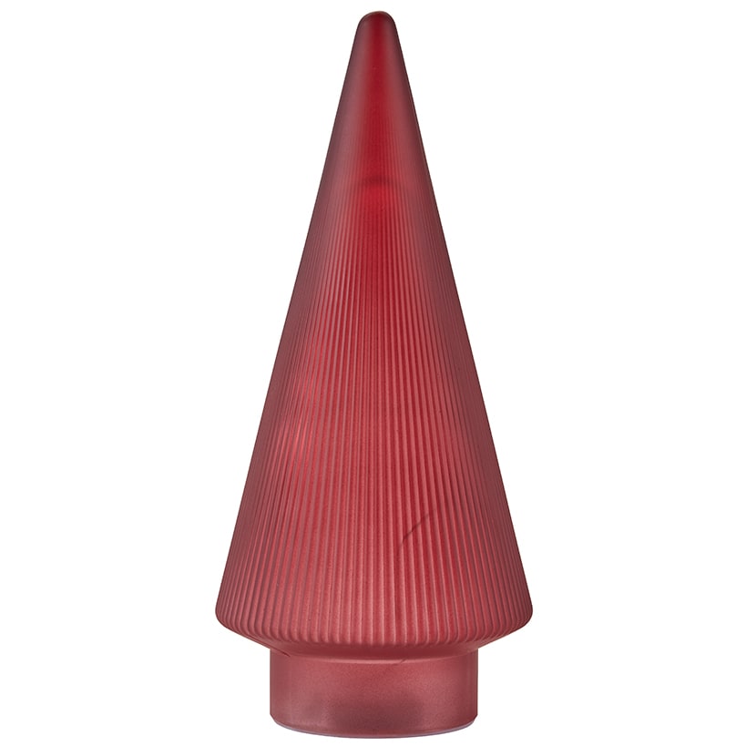Lighted Ribbed Glass Tabletop Tree#select-item_red