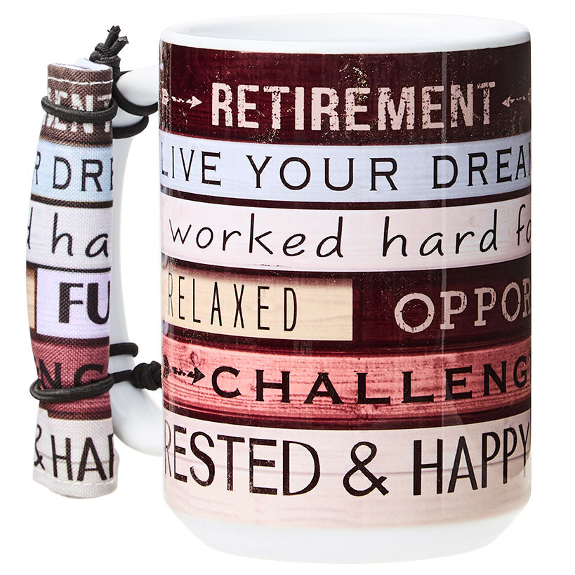 Happy Retirement Gifts - Mug Set or Frame#select-item_mug-&-coaster-set