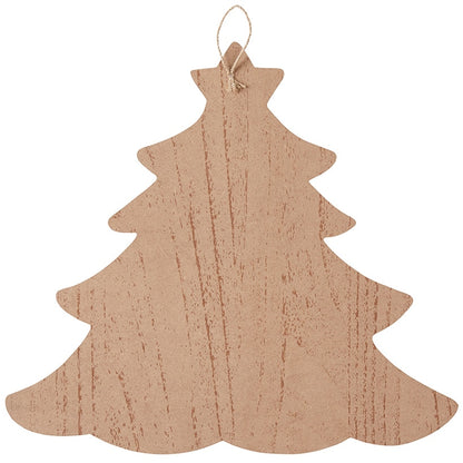 Retro Santa Tree Sign