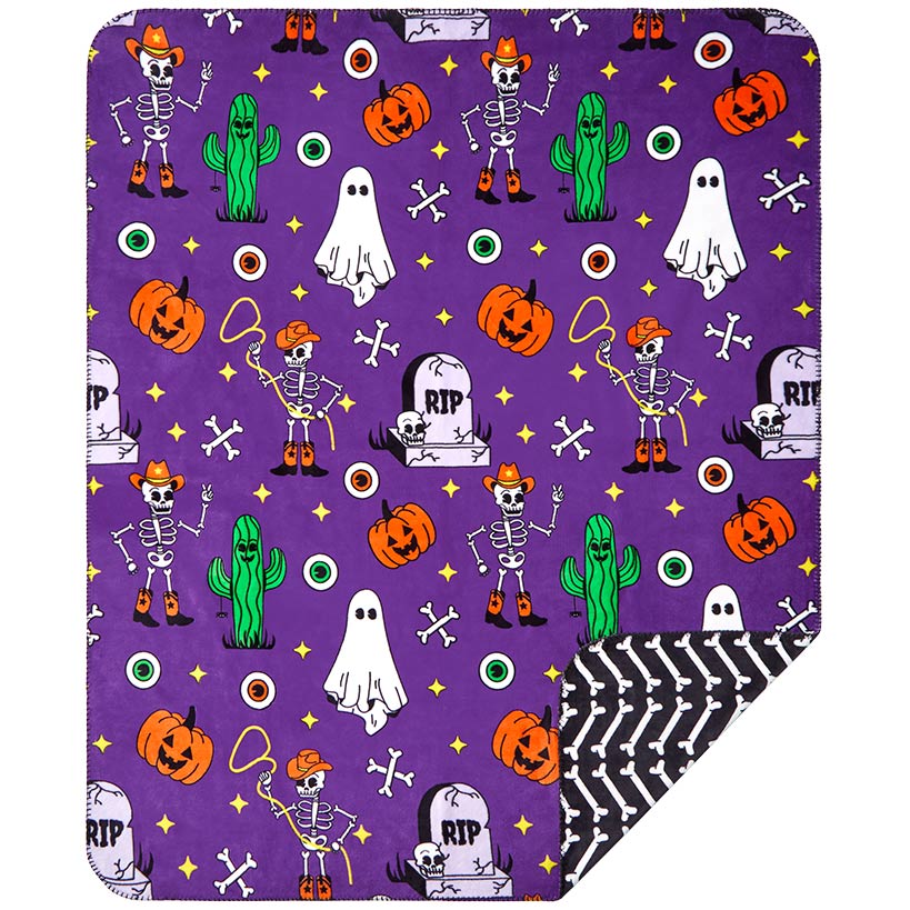 Halloween Reversible Heavyweight Flannel Throws