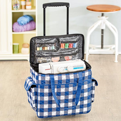 Rolling Sewing Machine Storage and Transport Tote