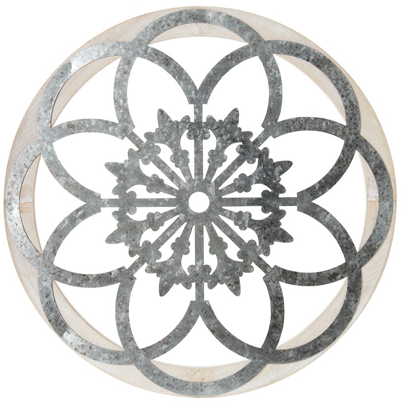 Round Metal Accent Wall Art