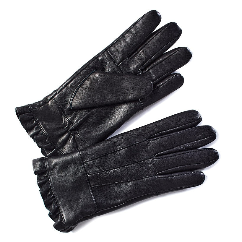 Fleece-Lined Leather Gloves