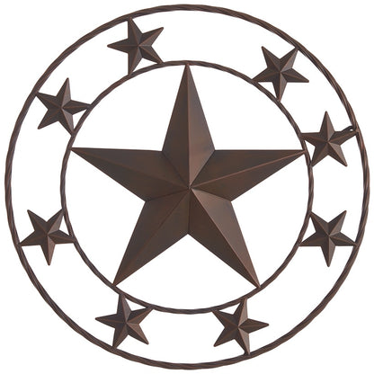 Outdoor Metal Rustic Star Wall Art