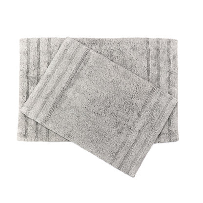 Homewear Sanibel End Border Cotton Bath Rug Set 2-Pc.