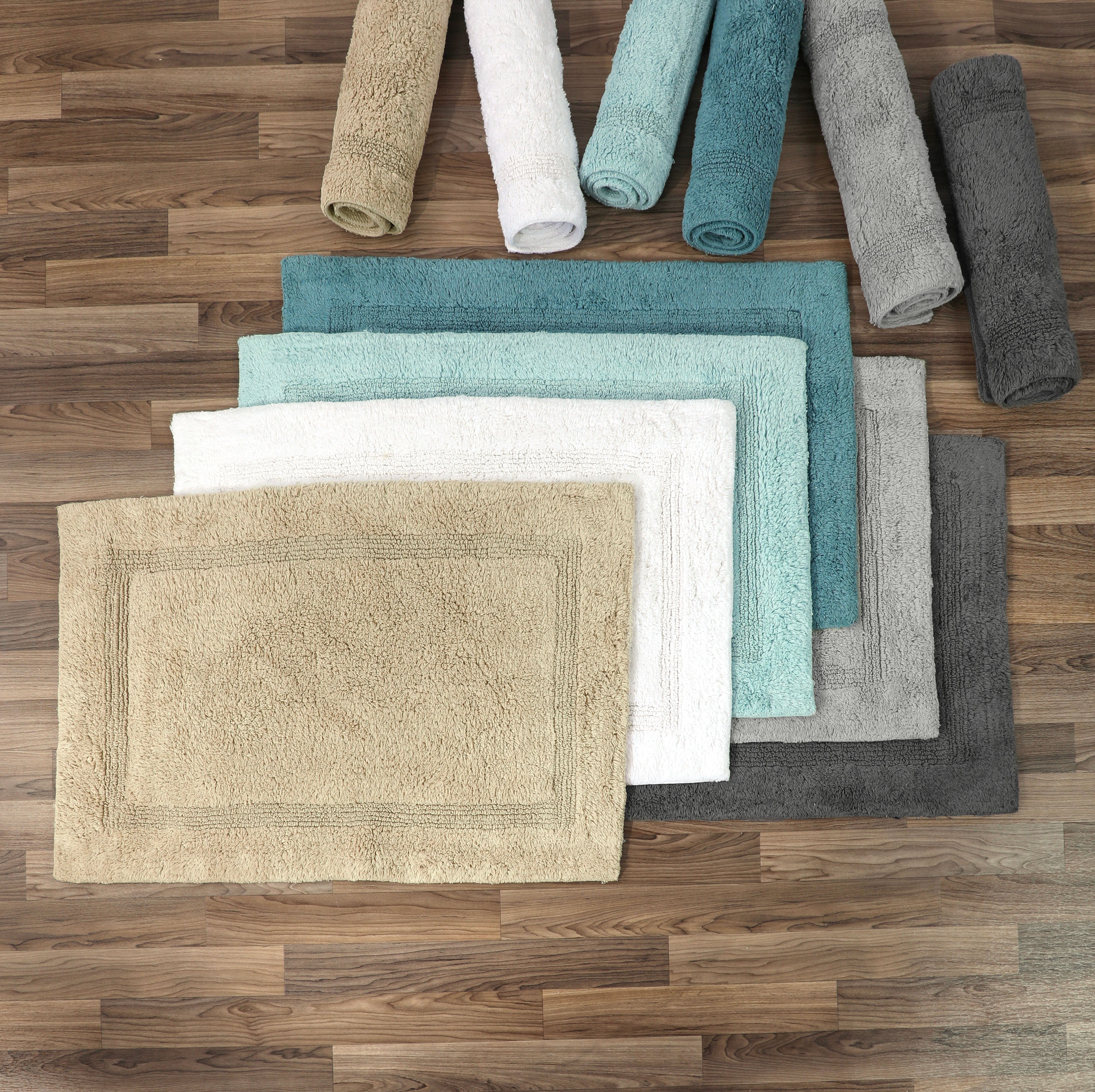 Inset Area Rug Homewear Sanibel Single Inset Bath Rug Set, 2-Pc. | LTD Commodities