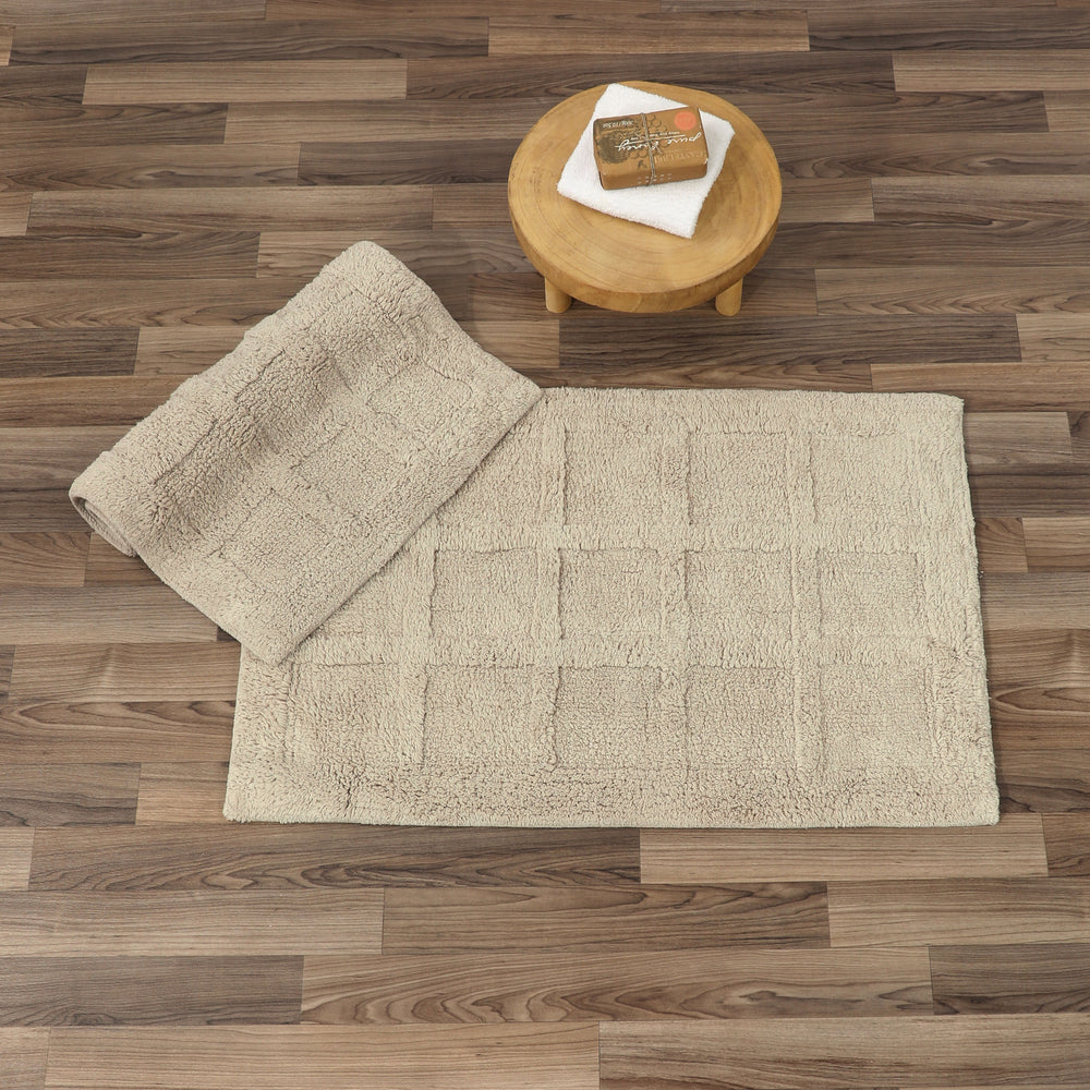 Homewear Sanibel Windowpane Bath Rug Set, 2-Pc. | LTD Commodities