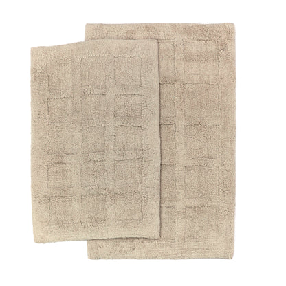 Homewear Sanibel Windowpane Bath Rug Set, 2-Pc.