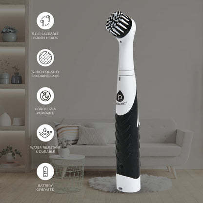 Ultimate Cleaning Bundle – Mini Vacuum & Air Duster + Cordless Power Scrubber