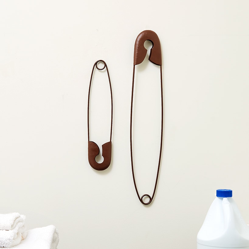 Laundry Room Humorous Wall Décor - Tip Jar, Sign, or Safety Pins#select-item_safety-pin-wall-decor-set