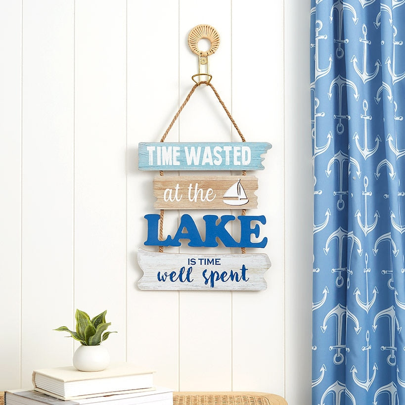 Nautical Blue Lake Décor - Sailboat Sign#select-item_sailboat-sign