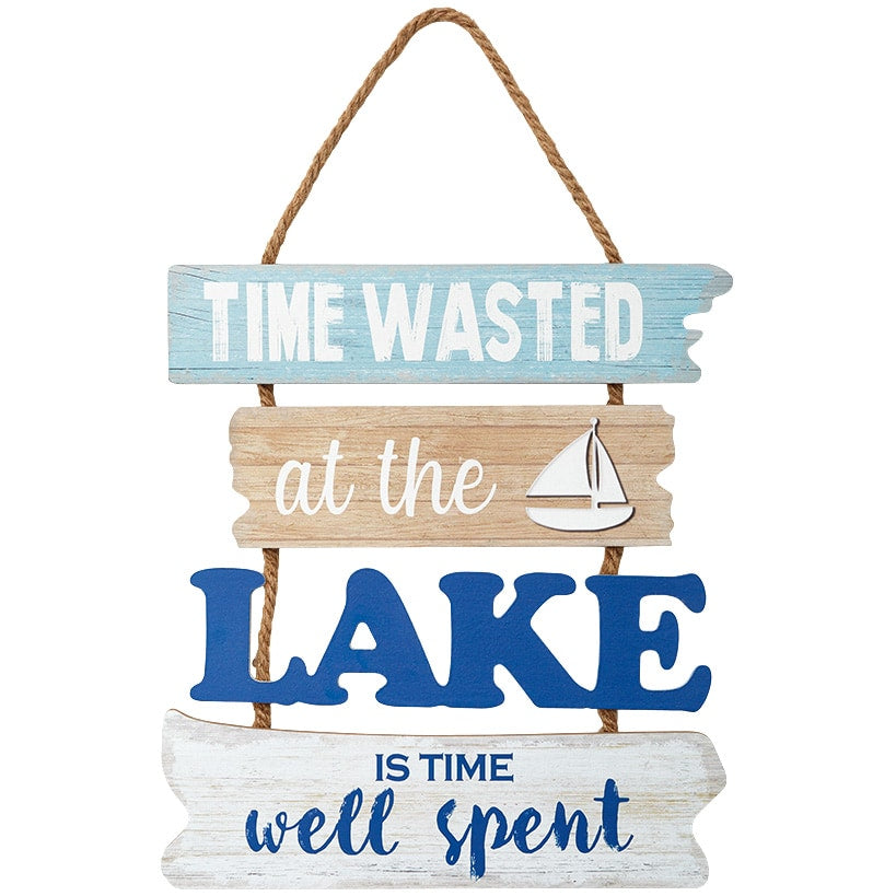 Nautical Blue Lake Décor - Sailboat Sign