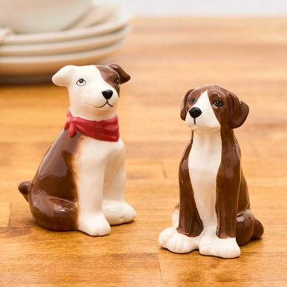 Tail-Wagging Dog Tabletop Collection - Cookie Jar or Salt and Pepper