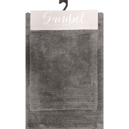 Homewear Sanibel End Border Cotton Bath Rug Set 2-Pc.