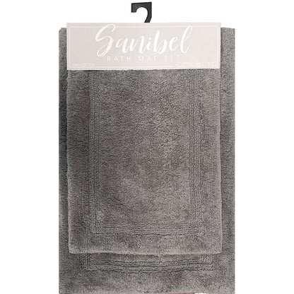 Homewear Sanibel Single Inset Bath Rug Set, 2-Pc.