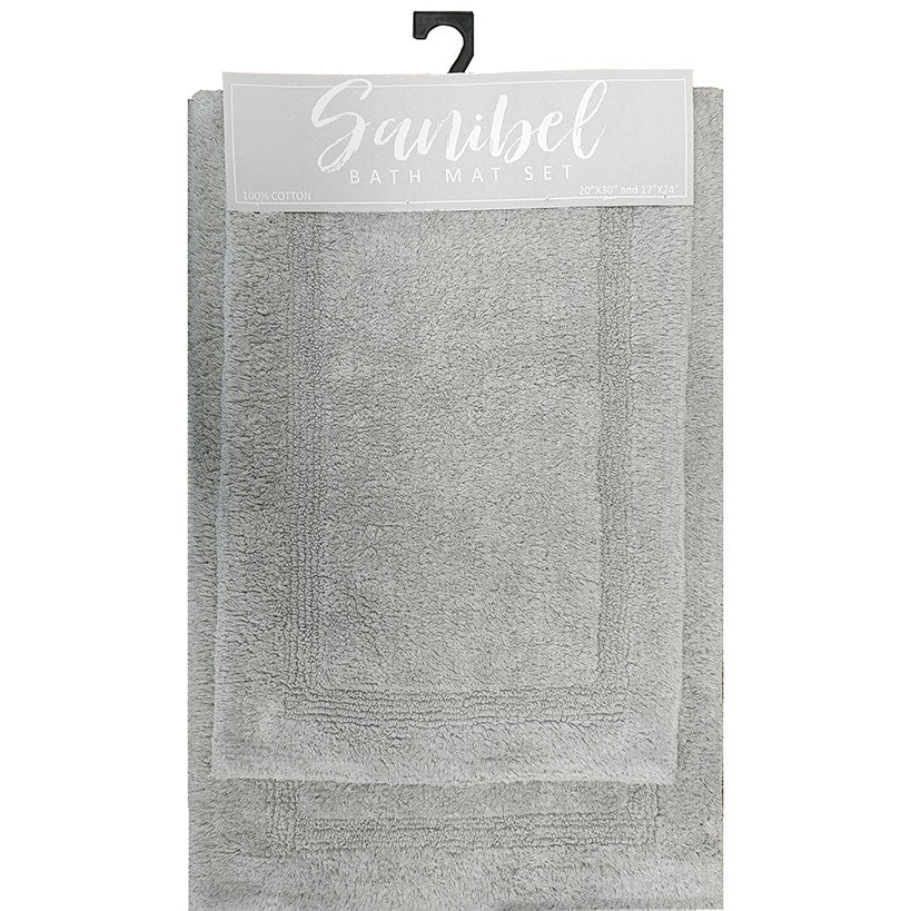 Homewear Sanibel Single Inset Bath Rug Set, 2-Pc.