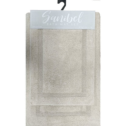 Homewear Sanibel Single Inset Bath Rug Set, 2-Pc.