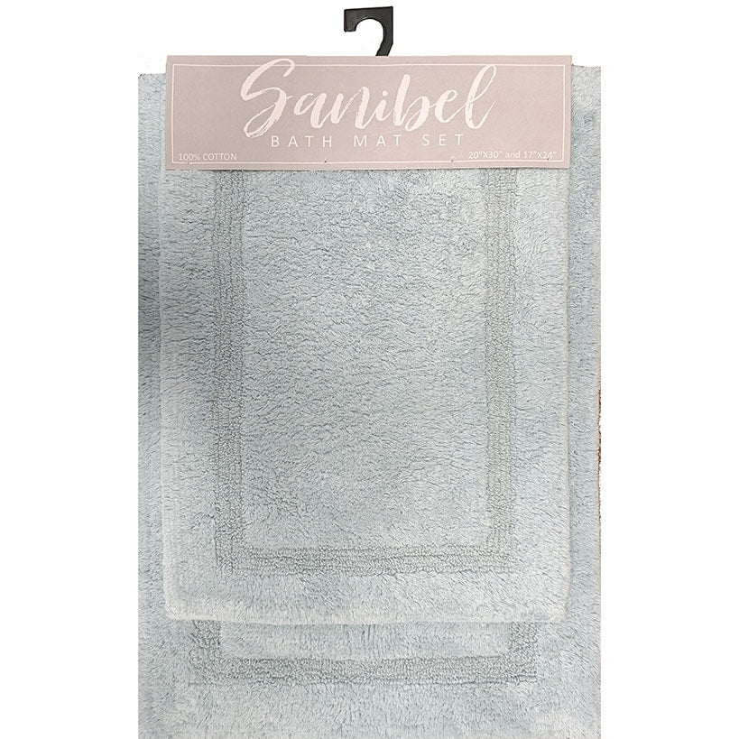Homewear Sanibel Single Inset Bath Rug Set, 2-Pc.