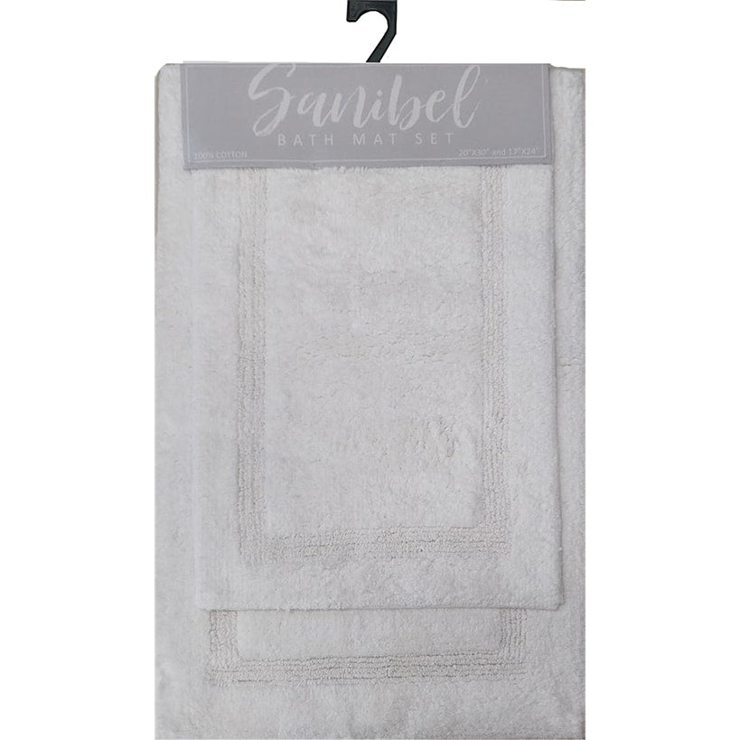 Homewear Sanibel Single Inset Bath Rug Set, 2-Pc.