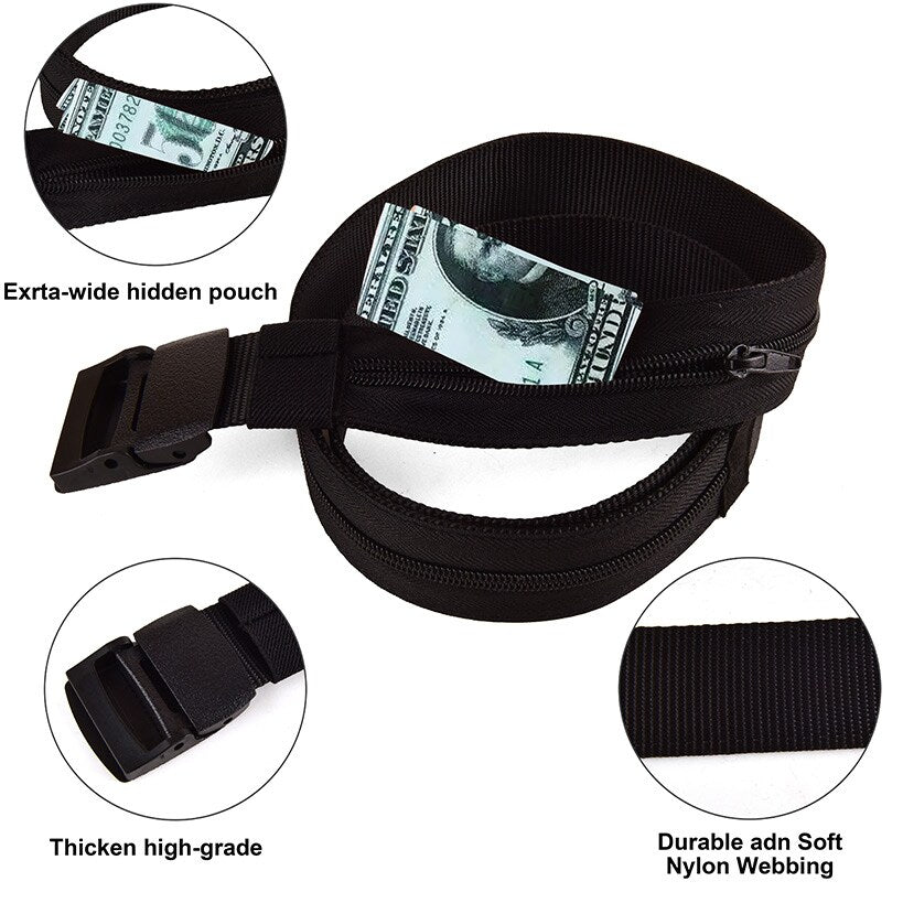 Belt with Hidden Pocket