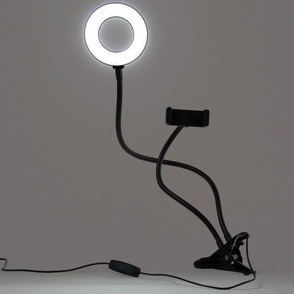 Selfie Stick LED Ring Light with Gooseneck Stand