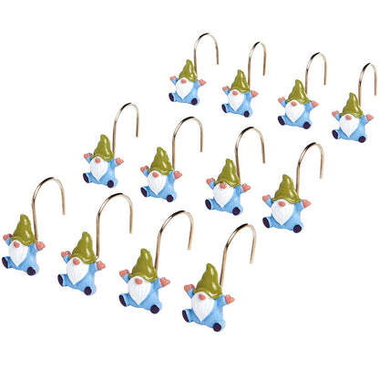 Spring Gnome Shower Curtain, Hand Towels, Valance or Hooks