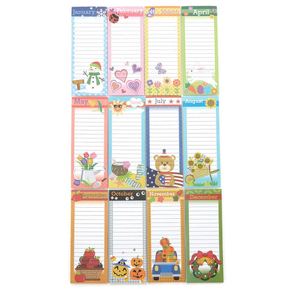 Sets of 12 Magnetic List Pads