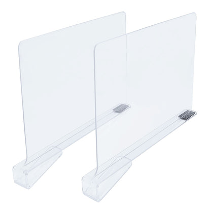 Acrylic Closet Shelf Dividers - Set of 2